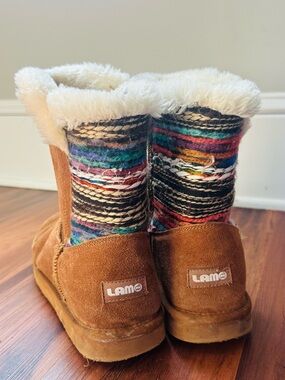 Multi Color Faux boots